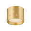 Hudson Valley Lighting Edisto AGED BRASS 4.5W x 3.5H Flush Mount