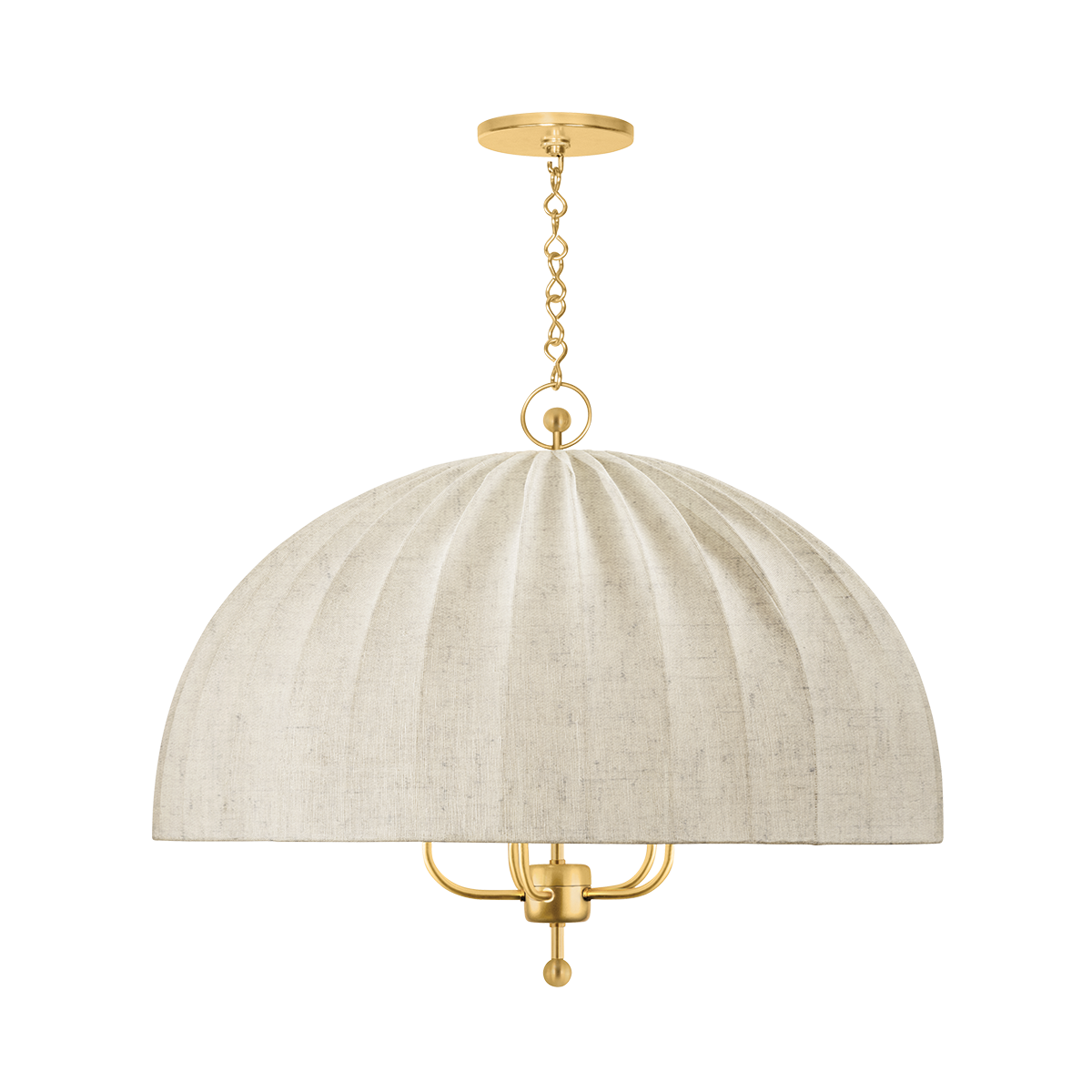 Hudson Valley Lighting PALMETTO AGED BRASS 30W x 23.5H Chandelier