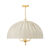 Hudson Valley Lighting PALMETTO AGED BRASS 30W x 23.5H Chandelier