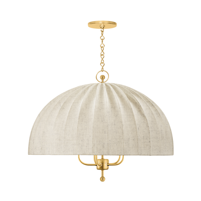 Hudson Valley Lighting PALMETTO AGED BRASS 30W x 23.5H Chandelier