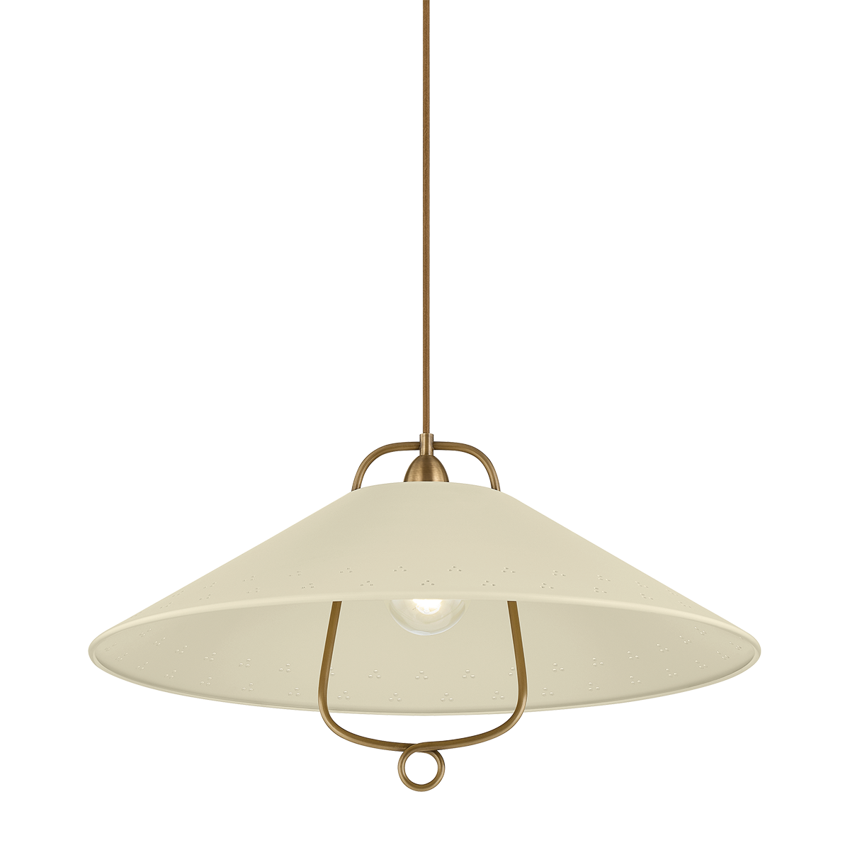 Hudson Valley Lighting Pawley HISTORIC BRONZE/SOFT SAND 23.5W x 13H Pendant