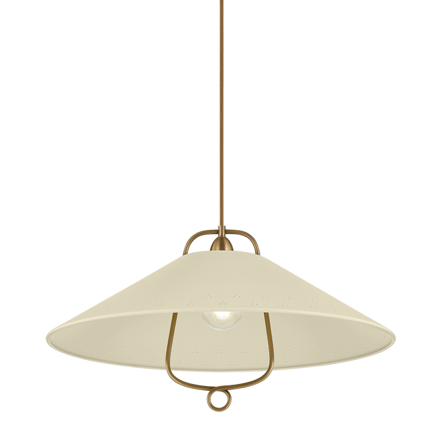 Hudson Valley Lighting Pawley HISTORIC BRONZE/SOFT SAND 23.5W x 13H Pendant