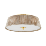 Hudson Valley Lighting George AGED BRASS 18W x 6.5H Semi-Flush Mount