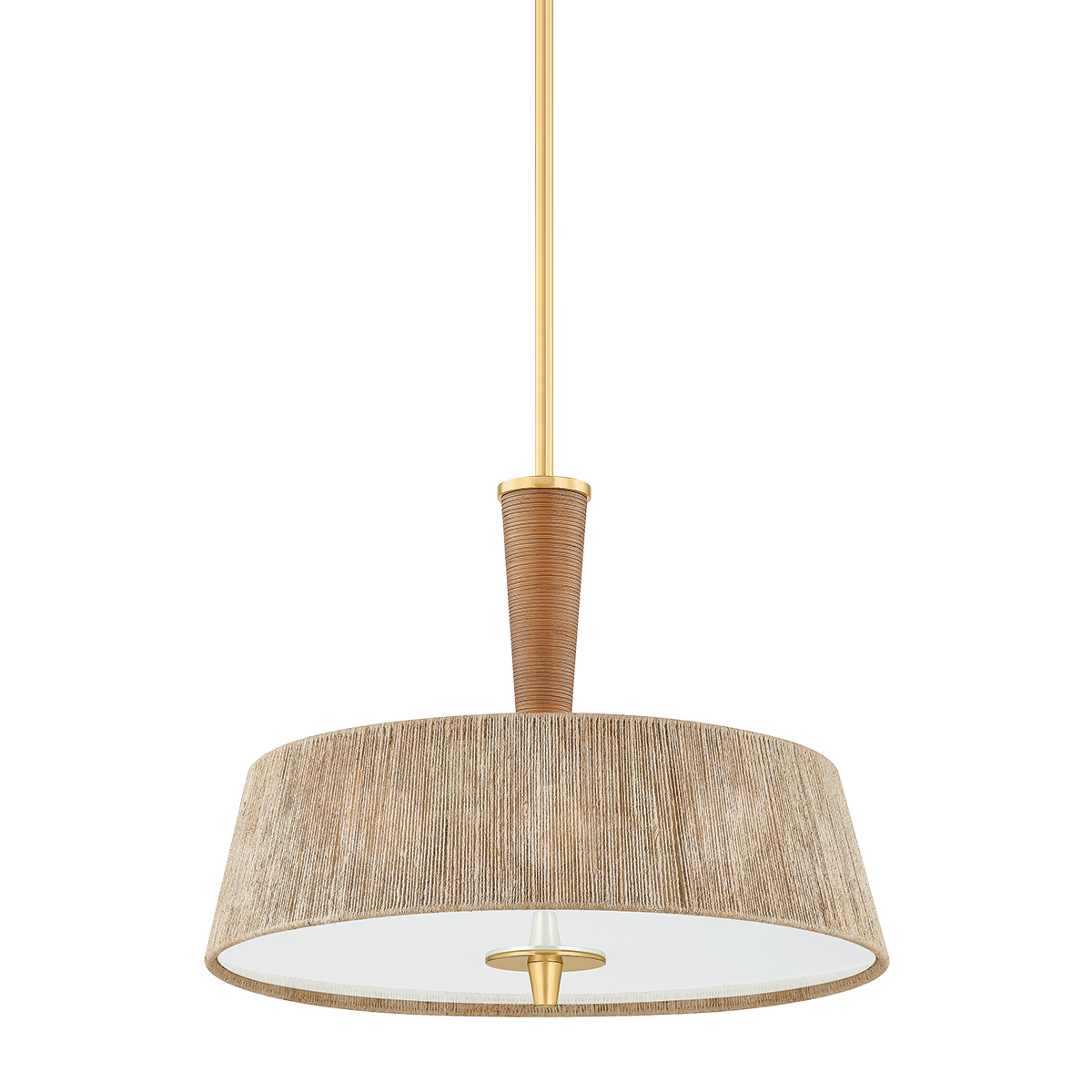 Hudson Valley Lighting George AGED BRASS 22W x 17.25H Pendant