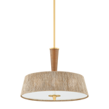 Hudson Valley Lighting George AGED BRASS 22W x 17.25H Pendant