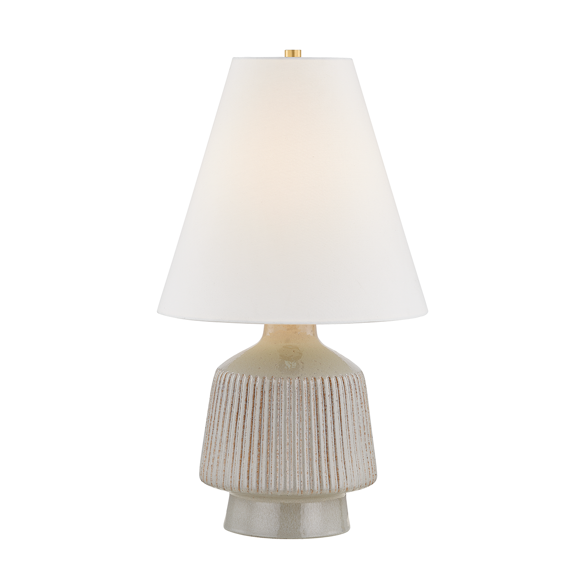 Hudson Valley Lighting King AGED BRASS/CERAMIC COCCON 15.75W x 28.25H Table Lamp