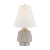 Hudson Valley Lighting King AGED BRASS/CERAMIC COCCON 15.75W x 28.25H Table Lamp