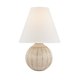Hudson Valley Lighting Capers AGED BRASS/CERAMIC IVORY PETAL 19W x 29.5H Table Lamp