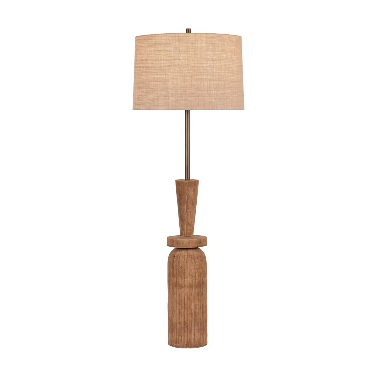 Hudson Valley Lighting KINLOCH BRONZE LEAF/CERAMIC ASH BROWN 24W x 64H Floor Lamp