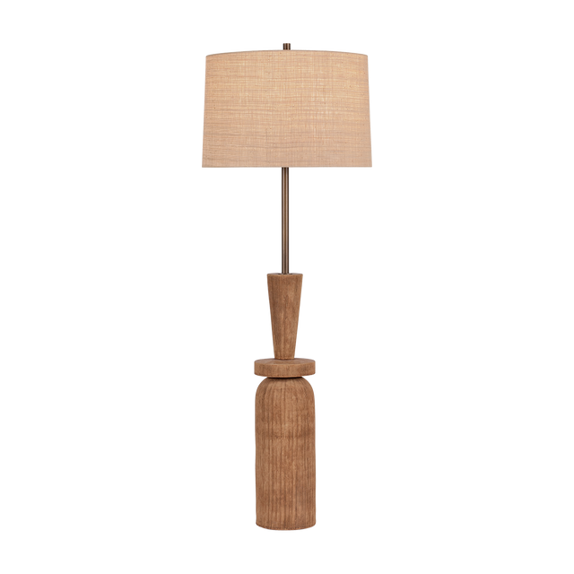 Hudson Valley Lighting KINLOCH BRONZE LEAF/CERAMIC ASH BROWN 24W x 64H Floor Lamp
