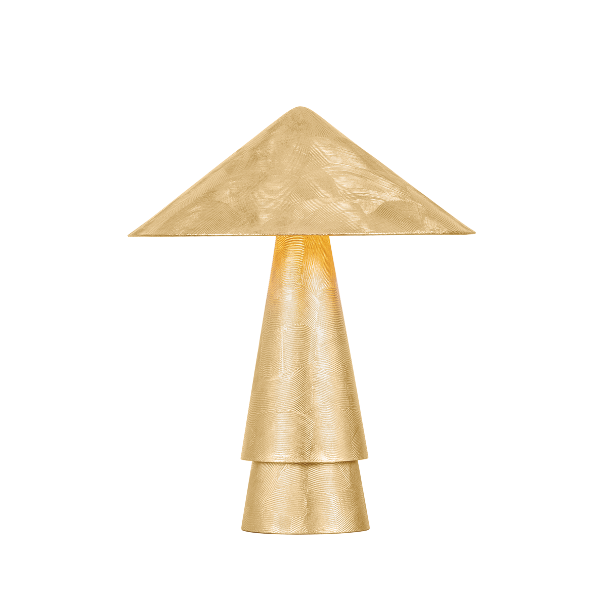 Hudson Valley Lighting Foxton VINTAGE GOLD LEAF 18W x 22H Table Lamp