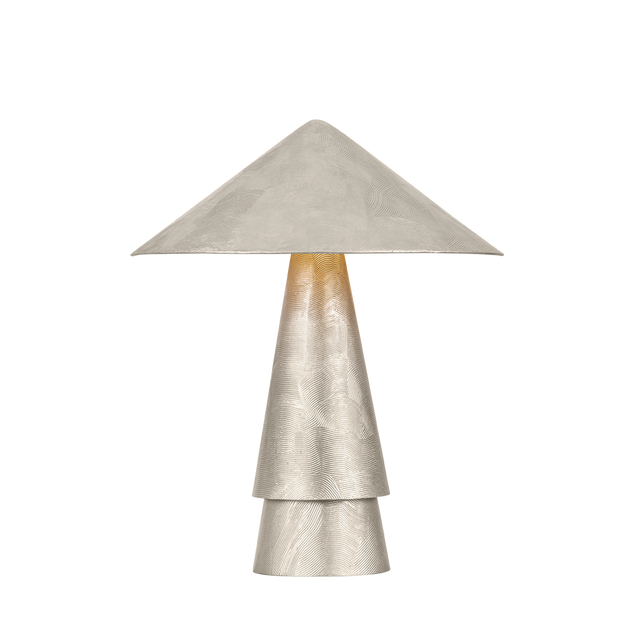 Hudson Valley Lighting Foxton WARM SILVER LEAF 18W x 22H Table Lamp