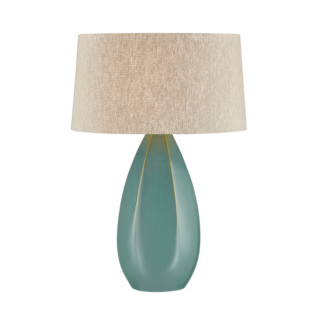 Hudson Valley Lighting Colwyn AGED BRASS/CERAMIC CELADON WASH 20W x 29.5H Table Lamp