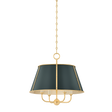 Hudson Valley Lighting Cambridge AGED BRASS/SOFT STUDIO GREEN 20.25W x 19.5H Chandelier