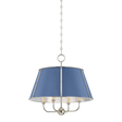 Hudson Valley Lighting Cambridge POLISHED NICKEL/SOFT FRENCH BLUE 20.25W x 19.5H Chandelier