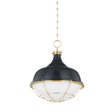 Hudson Valley Lighting Holkham Aged Brass/darkest Blue 18W x 18L x 20.5H Pendant