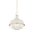 Hudson Valley Lighting Holkham Aged Brass/off White 18W x 18L x 20.5H Pendant