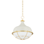 Hudson Valley Lighting Holkham Aged Brass/off White 18W x 18L x 20.5H Pendant