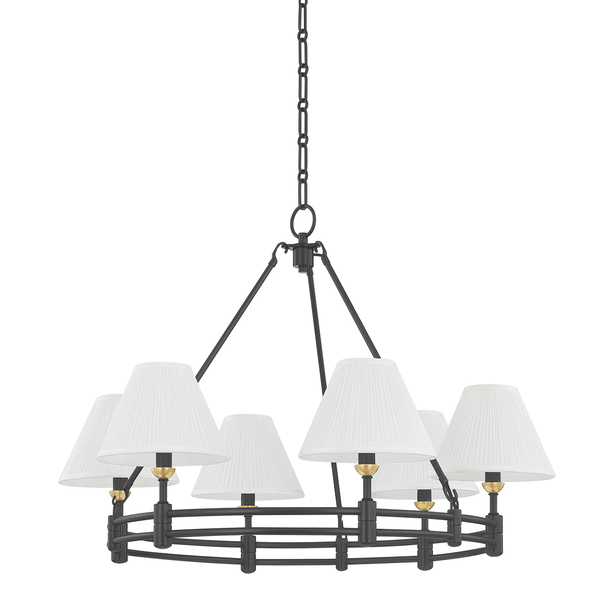 Hudson Valley Lighting Howard AGED BRASS/DISTRESSED BRONZE 32.75W x 23H Chandelier