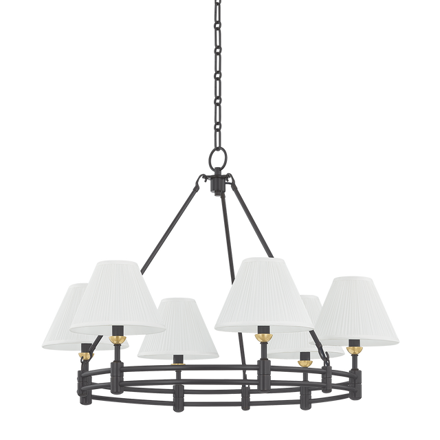 Hudson Valley Lighting Howard AGED BRASS/DISTRESSED BRONZE 32.75W x 23H Chandelier