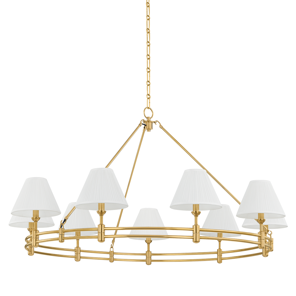 Hudson Valley Lighting Howard AGED BRASS 50W x 26H Chandelier