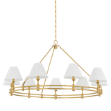 Hudson Valley Lighting Howard AGED BRASS 50W x 26H Chandelier