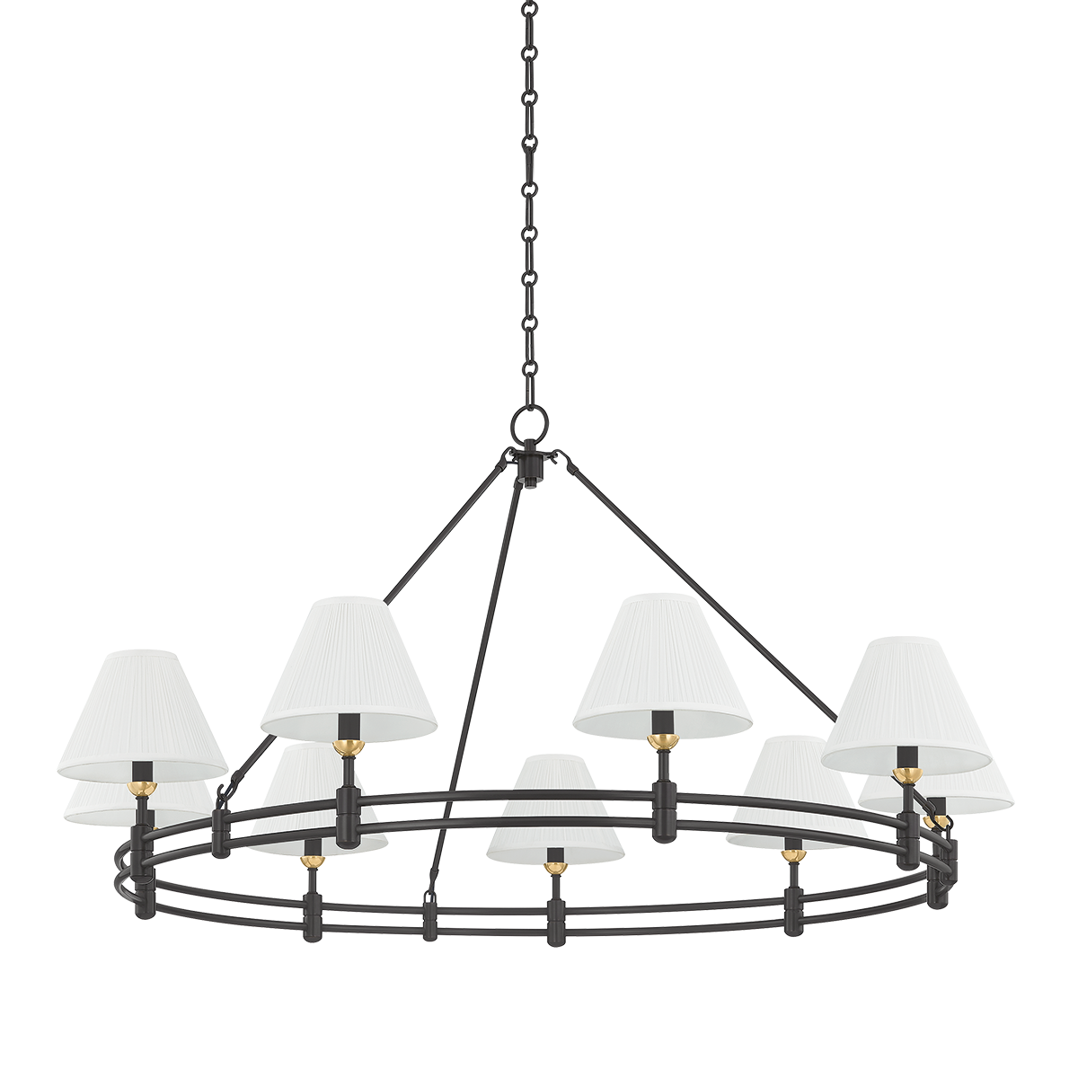 Hudson Valley Lighting Howard AGED BRASS/DISTRESSED BRONZE 50W x 26H Chandelier
