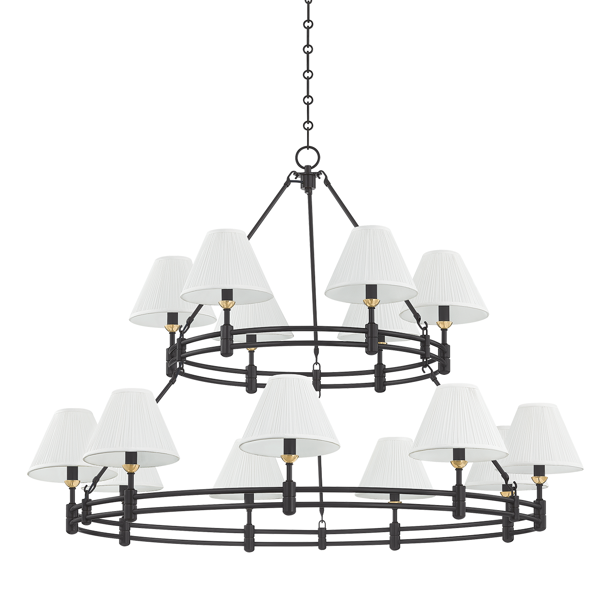 Hudson Valley Lighting Howard AGED BRASS/DISTRESSED BRONZE 50W x 35.75H Chandelier