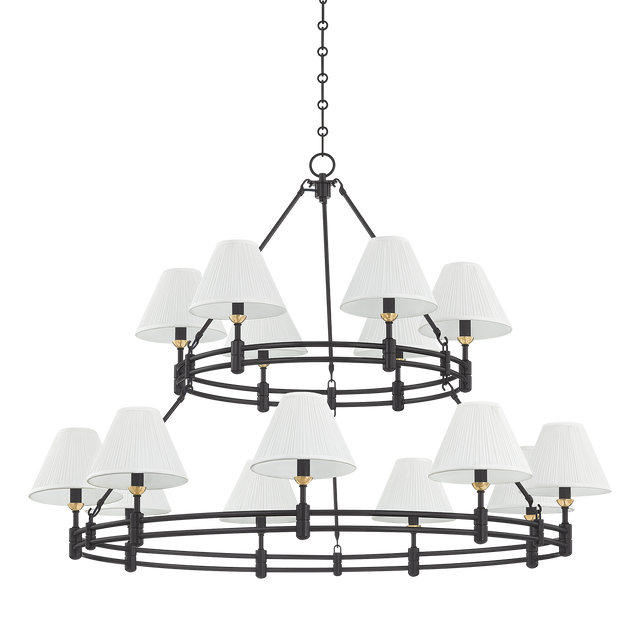 Hudson Valley Lighting Howard AGED BRASS/DISTRESSED BRONZE 50W x 35.75H Chandelier