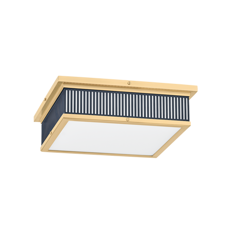 Hudson Valley Lighting Ashdown AGED BRASS/DISTRESSED BRONZE 14W x 14L x 4H Flush Mount