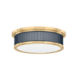 Hudson Valley Lighting Ashdown AGED BRASS/DISTRESSED BRONZE 14W x 4H Flush Mount