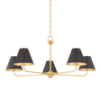 Hudson Valley Lighting Burghley AGED BRASS/DISTRESSED BRONZE 43W x 18.25H Chandelier