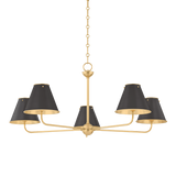 Hudson Valley Lighting Burghley AGED BRASS/DISTRESSED BRONZE 43W x 18.25H Chandelier