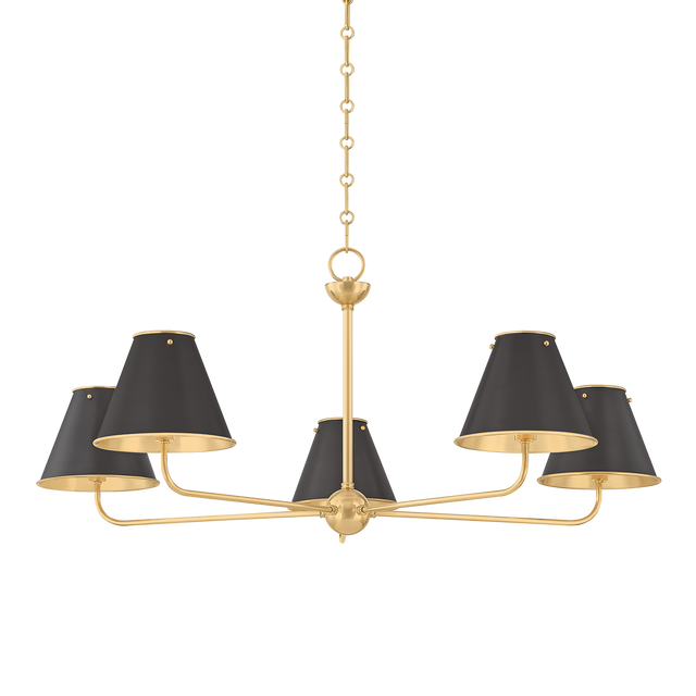 Hudson Valley Lighting Burghley AGED BRASS/DISTRESSED BRONZE 43W x 18.25H Chandelier