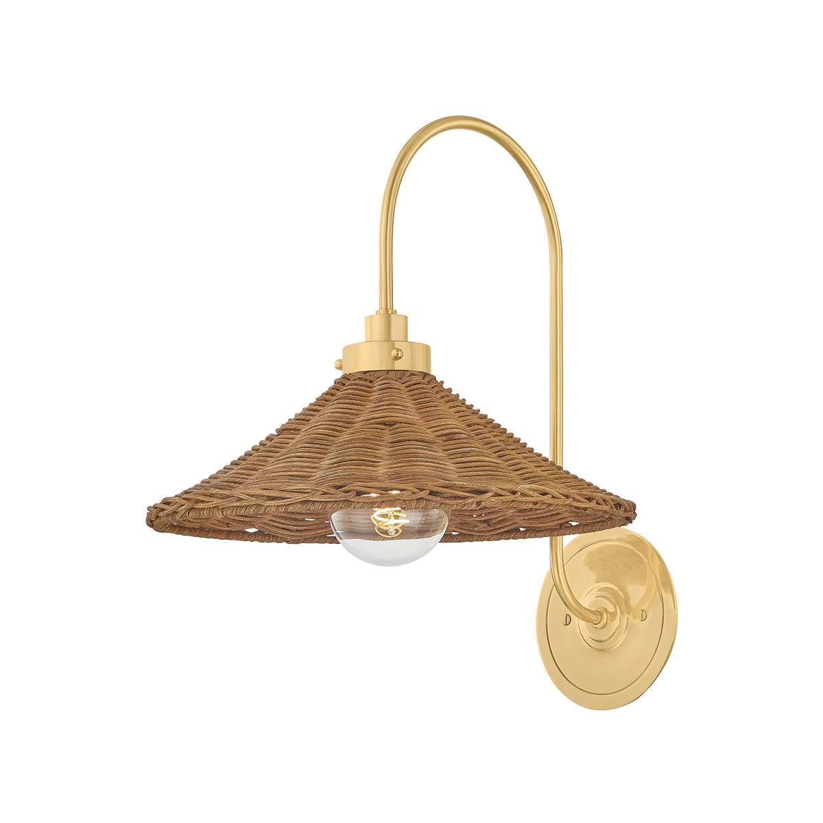 Hudson Valley Lighting Kensington AGED BRASS 12W x 15.75H Wall Sconce