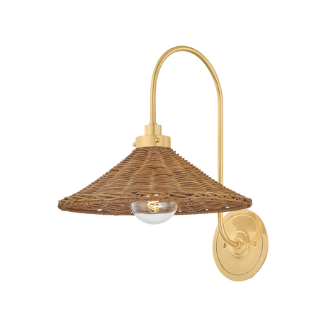Hudson Valley Lighting Kensington AGED BRASS 12W x 15.75H Wall Sconce