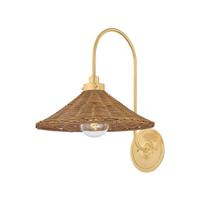 Hudson Valley Lighting Kensington AGED BRASS 12W x 15.75H Wall Sconce
