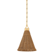 Hudson Valley Lighting Kensington AGED BRASS 10W x 13H Pendant