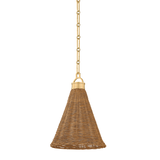 Hudson Valley Lighting Kensington AGED BRASS 10W x 13H Pendant