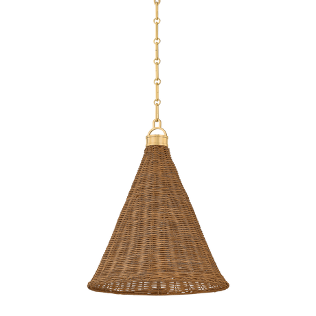 Hudson Valley Lighting Kensington AGED BRASS 14.75W x 19H Pendant