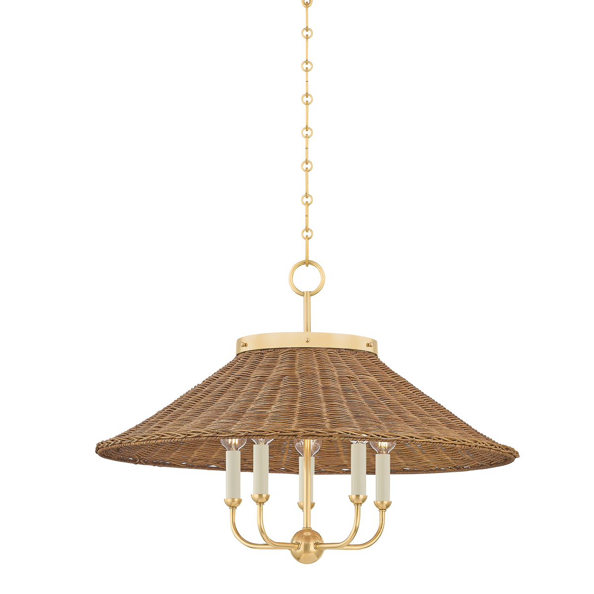 Hudson Valley Lighting Kensington AGED BRASS 27.5W x 20.25H Chandelier