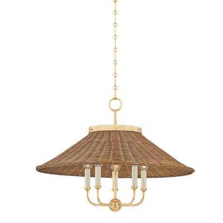 Hudson Valley Lighting Kensington AGED BRASS 27.5W x 20.25H Chandelier