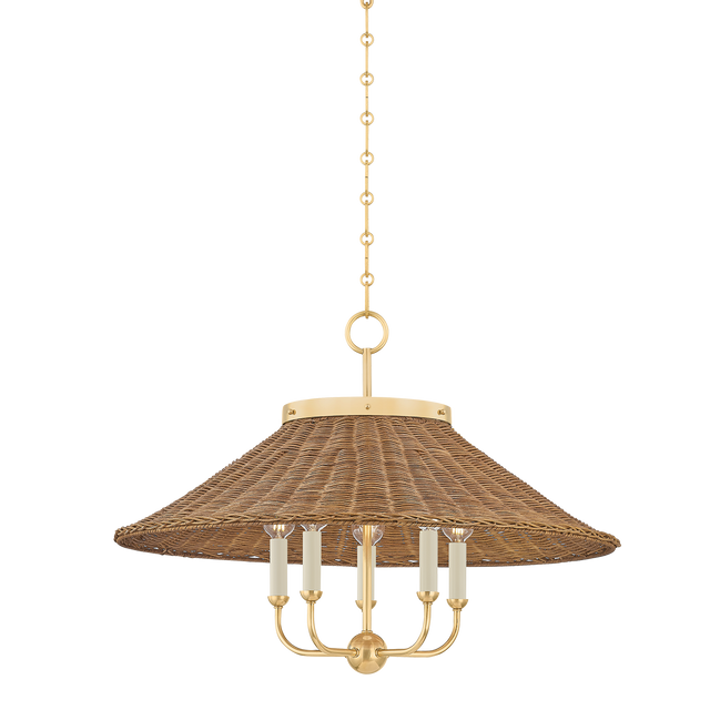 Hudson Valley Lighting Kensington AGED BRASS 27.5W x 20.25H Chandelier