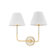 Hudson Valley Lighting Wedgewood AGED BRASS/OFF-WHITE 19W x 16H Wall Sconce