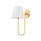 Hudson Valley Lighting Hawthorne AGED BRASS 7.75W x 15H Wall Sconce