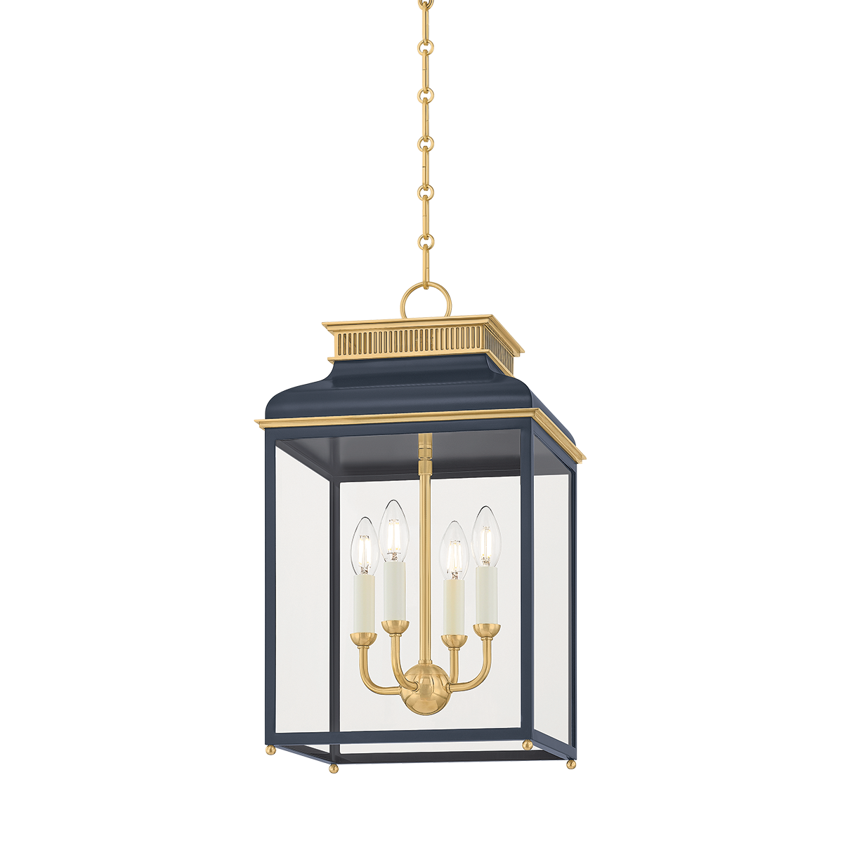 Hudson Valley Lighting Houghton AGED BRASS/DISTRESSED BRONZE 12.75W x 12.75L x 22.25H Candleholder