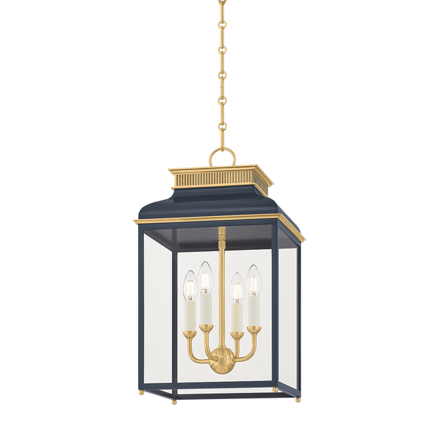 Hudson Valley Lighting Houghton AGED BRASS/DISTRESSED BRONZE 12.75W x 12.75L x 22.25H Candleholder