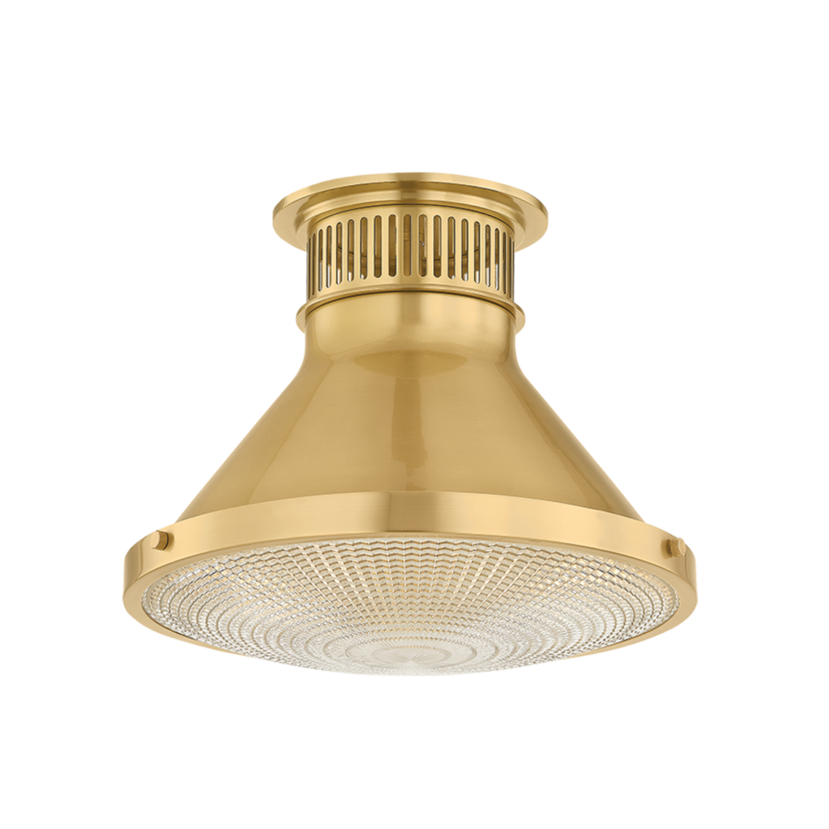 Hudson Valley Lighting Highclere AGED BRASS 12.75W x 9.75H Flush Mount
