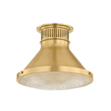 Hudson Valley Lighting Highclere AGED BRASS 12.75W x 9.75H Flush Mount