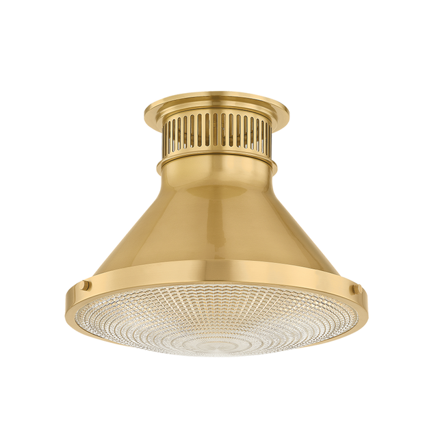 Hudson Valley Lighting Highclere AGED BRASS 12.75W x 9.75H Flush Mount